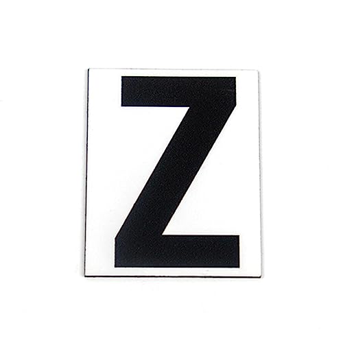 Magnetischer Buchstabe Z, schwarz auf weißem Hintergrund, 5 cm hoch von magnétiques.fr