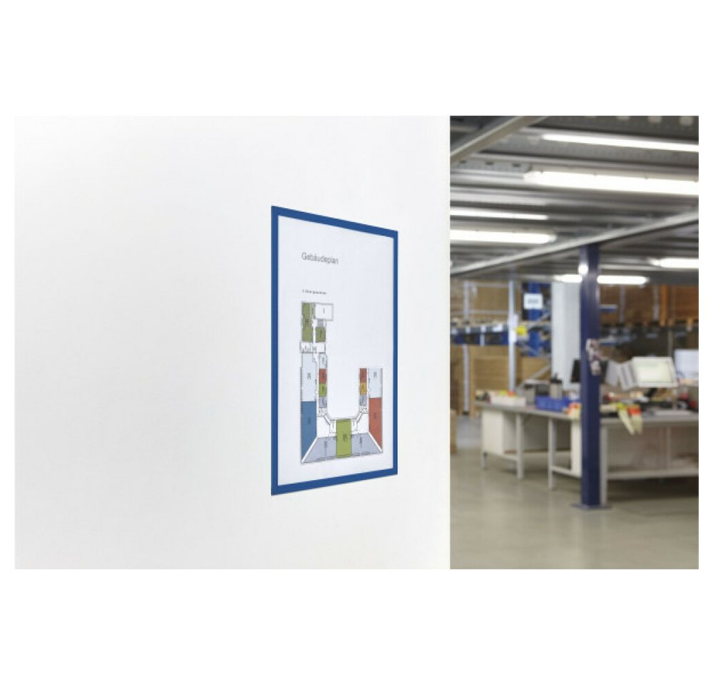 magnetoplan® Hängevitrine Magnetofix Sichtfenster blau DIN A4 5St (1-St) von magnetoplan®