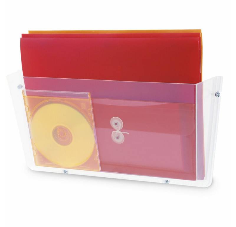 magnetoplan® Hängevitrine Wandprospekthalter für A4-Dokumente in Querformat. (1-St) von magnetoplan®