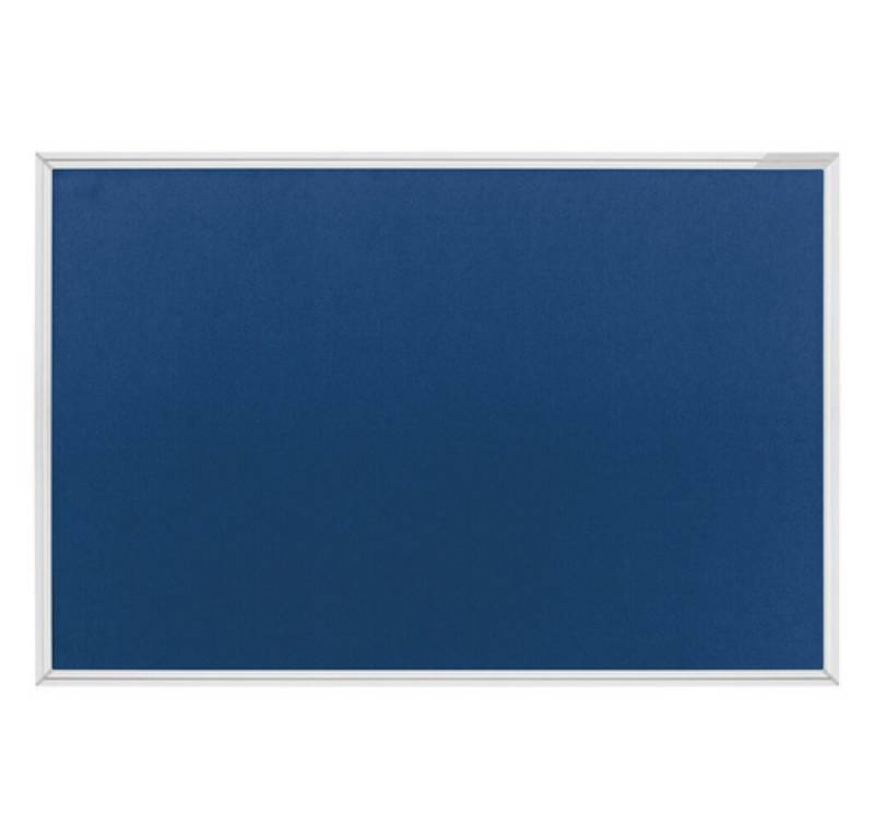 magnetoplan® Hängevitrine Pinnwand Moderations- Präsentationswand Textilboard 150x100cm - Blau (1-St) von magnetoplan®