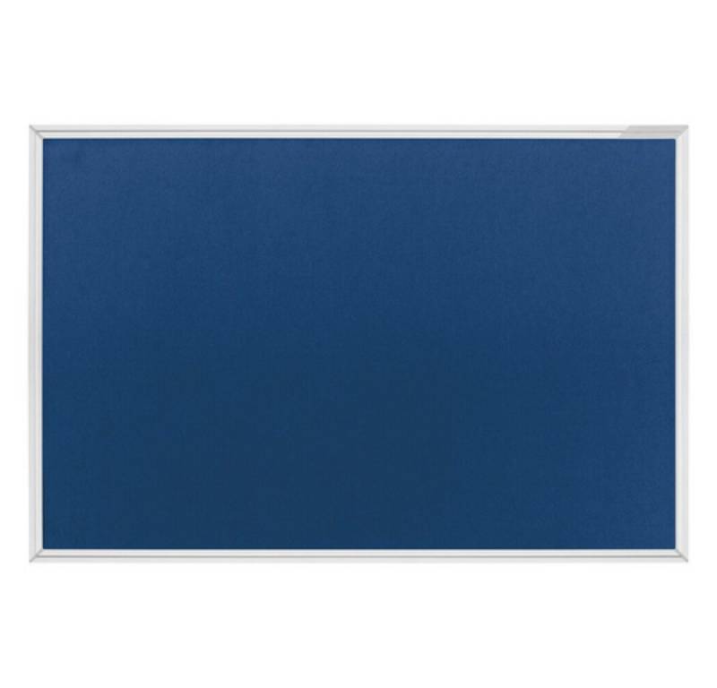 magnetoplan® Hängevitrine Pinnwand Moderations- Präsentationswand Textilboard 150x100cm - Blau (1-St) von magnetoplan®