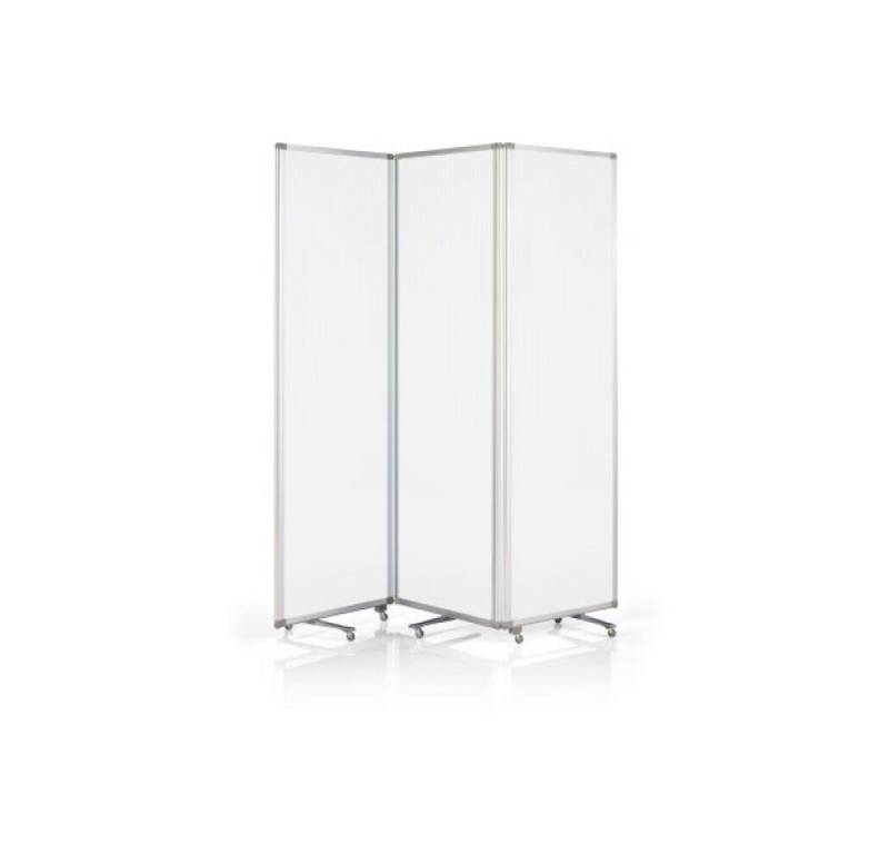 magnetoplan® Paravent Raumteiler Sichtschutz mit Acryloberfläche - faltbar 3 E.(B)60x(H)180 (1 St) von magnetoplan®