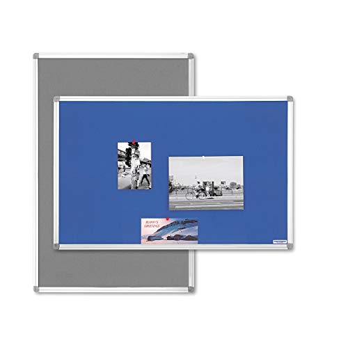 Holtz magnetoplan® Stoffpinnwand - Typ SP, blau - BxH 1200 x 900 mm - Infota von magnetoplan