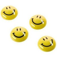 Magnetoplan - Magnet ® Smiley 30mm 0,05kg Ferrit gelb 6 St./Pack. von magnetoplan