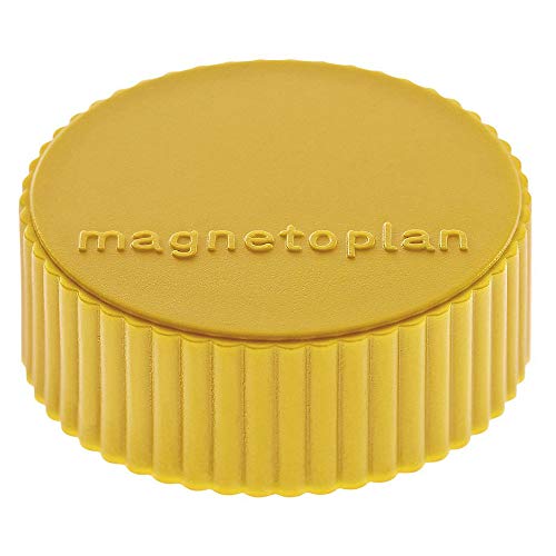 Magnethalter Magnum, Durchmesser 34 x 13 mm, 10 Stück, gelb von magnetoplan