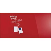 Magnetoplan Glas-Magnetboard (B x H) 1000mm x 2000mm Rot 13409006 von magnetoplan