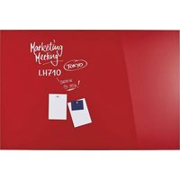 Magnetoplan Glas-Magnetboard (B x H) 1500mm x 1000mm Rot 13408006 von magnetoplan