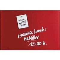 Magnetoplan Glas-Magnetboard (B x H) 400mm x 600mm Rot 13402006 von magnetoplan