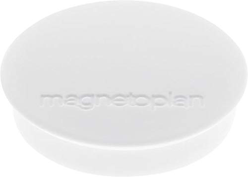 Magnetoplan Magnet Discofix Standard (Ø x H) 30mm x 8mm rund Weiß 10 St. 1664200 von magnetoplan