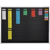 Magnetoplan Streifenstecktafel, 61 B 960 x 774 mm von magnetoplan