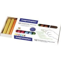 Magnetoplan - Tafelkreide ® ohne Papierhülle farbig sortiert 12 St./Pack. von magnetoplan