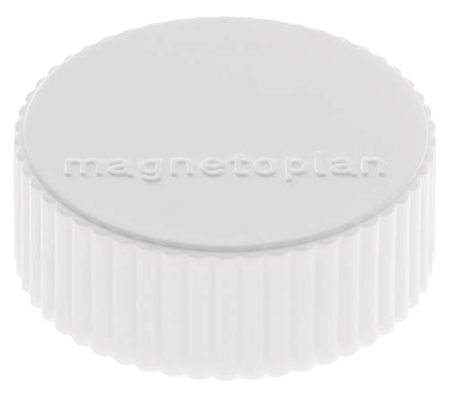 magnetoplan® Magnet Discofix magnum, Ø: 34 mm, Haftkraft: 2.000 g, weiß (10 Stück), Sie erhalten 1 Packung á 10 Stück von magnetoplan