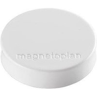 Magnetoplan - Magnet ® Ergo Medium 30 x 8 mm (d. x h) 30mm 0,7kg Kunststoff/Ferrit weiß 10 St./Pack. von magnetoplan