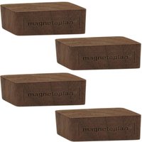 magnetoplan Magnete 6,0 x 2,0 x 1,3 wallnuss von magnetoplan