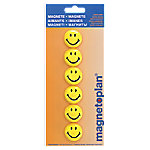 magnetoplan Magnete Smiley Schwarz, Gelb 6 Stück von magnetoplan