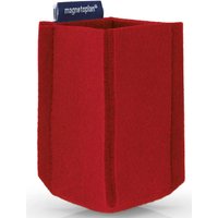magnetoplan Stiftehalter 6,0 x 6,0 x 10,0 cm rot von magnetoplan