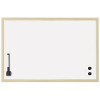 Whiteboard ® Maße der Oberfläche: 100 x 60 cm (b x h) Tafel magnethaftend nicht beidseitig beschreibbar inkl. Marker 2 Magnete Stahl lackiert weiß von magnetoplan