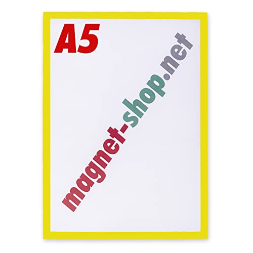 magents4you - Magnet-Rahmen | DIN A5, gelb | magnetischer Inforahmen von magnets4you