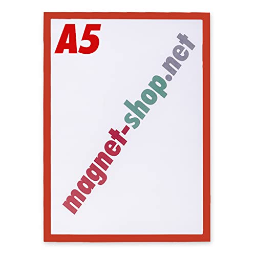 magents4you - Magnet-Rahmen | DIN A5, rot | magnetischer Inforahmen von magnets4you