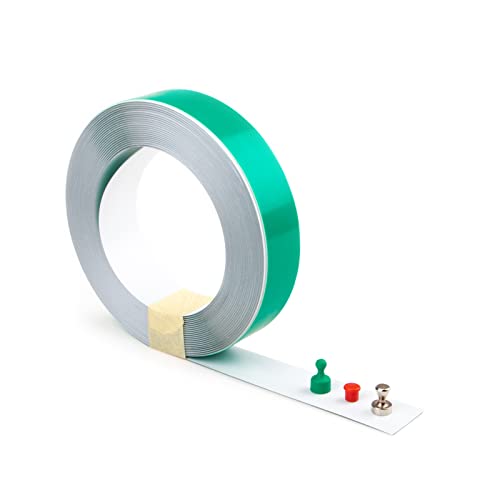 magnets4you - 1m Metallband selbstklebend | Farbe: Weiß | 1000x35 mm | perfekt als Haftgrund für Magnete und einfach zuschneidbar von magnets4you