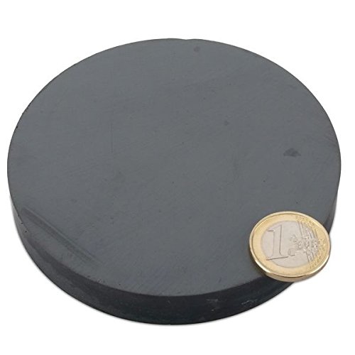 magnets4you - Scheibenmagnet | Ø 100x15mm | Y35 Ferrit | Haftkraft ca. 11 kg | Magnetscheibe, Bastelmagnet von magnets4you