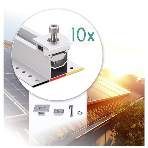 Mittelklemmen 35mm Mittelklemme 10 St. Solarpanel Verbinder Modulklemmen Solar Photovoltaik Klemmen Solarmodul Halterung Aluminium Befestigung Montage PV Modul Balkonkraftwerk | Mahona Mittelklemmen 35mm Mittelklemme 10 St. Solarpanel Verbinder Modulklemmen Solar Photovoltaik Klemmen Solarmodul Halterung Aluminium Befestigung Montage PV Modul Balkonkraftwerk | Mahona von mahona