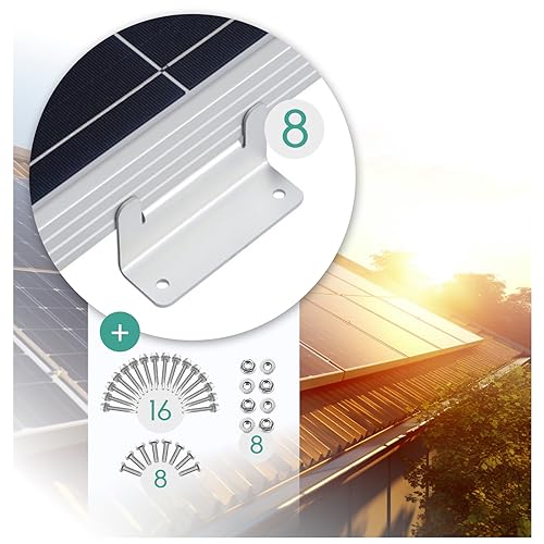 Z-Winkel Solarmodul Halterung Befestigung 8 St. - Z-Profil Aluminium PV Modul Solarpanel Halterung Montagewinkel - Dachhalterungen Solar Balkonkraftwerk Wandhalterung Balkon Montage | Mahona Z-Winkel Solarmodul Halterung Befestigung 8 St. - Z-Profil Aluminium PV Modul Solarpanel Halterung Montagewinkel - Dachhalterungen Solar Balkonkraftwerk Wandhalterung Balkon Montage | Mahona von mahona