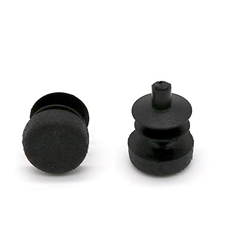 20 Stück mai® Rohrstopfen Lamellenstopfen rund Ø 10 mm schwarz von mai-tools