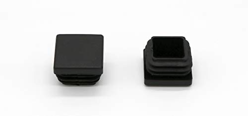 20 Stück mai® Vierkant-Rohrstopfen Lamellenstopfen 18 x 18 mm schwarz von mai-tools