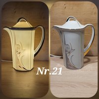 Beleuchtete Kaffeekanne , Kaffekannenlampe Besondere Beleuchtung, Küchenlampe, Lampe, Beistell Leuchte, Tischleuchte von maikelhandmade