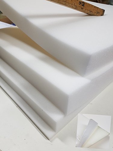 Glatt Schaumstoff Selbstklebend Dämmung Schallschutz mail (100cm x 50cm x h) Weiß o. Schwarz (100x50x5, Weiss) von Mail2Mail