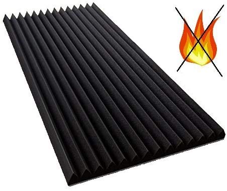 mail2mail PYRA Bass Lamellen 5 cm FSE, Dämmung Selbstklebend, Schwarz, Flammhemmend nach MVSS302, Schallschutz, Polyurethan, 100x50x5cm, ca. 0,5 m² von Mail2Mail