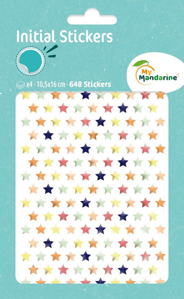 maildor Sticker 10x Sticker Metallic/Pastell 4 Stickerbogen 10,5x17 Mehrfarbig AE170C, My Mandarine von maildor