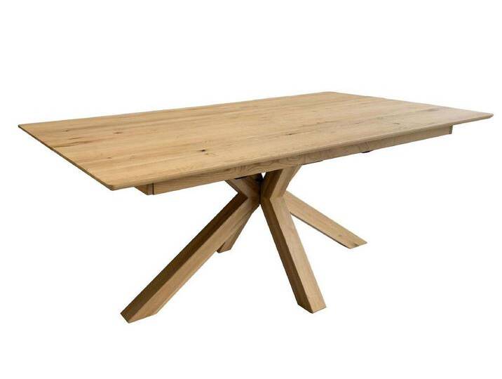 Ausziehtisch 180(265)x100cm 'Hamburg II' Wildeiche massiv geölt von main-möbel