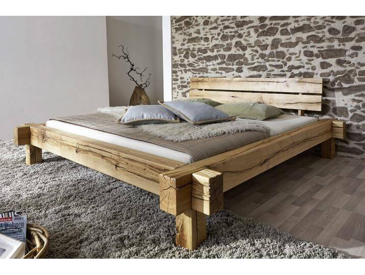 Balkenbett 'Daniel' 180x200cm Wildeiche massiv BE-0405 Balkenbett 'Daniel' 180x200cm Wildeiche massiv BE-0405 von main-möbel
