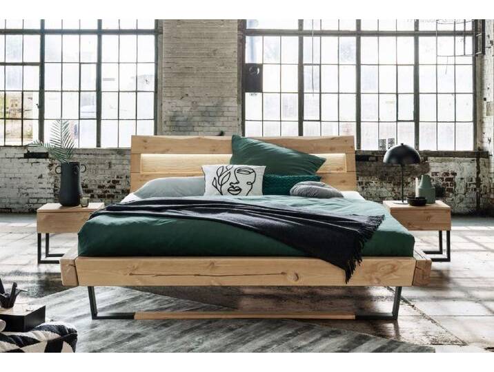 Balkenbett 'Mateo VI' 140x200cm Kiefer geölt Balkenbett 'Mateo VI' 140x200cm Kiefer geölt von main-möbel