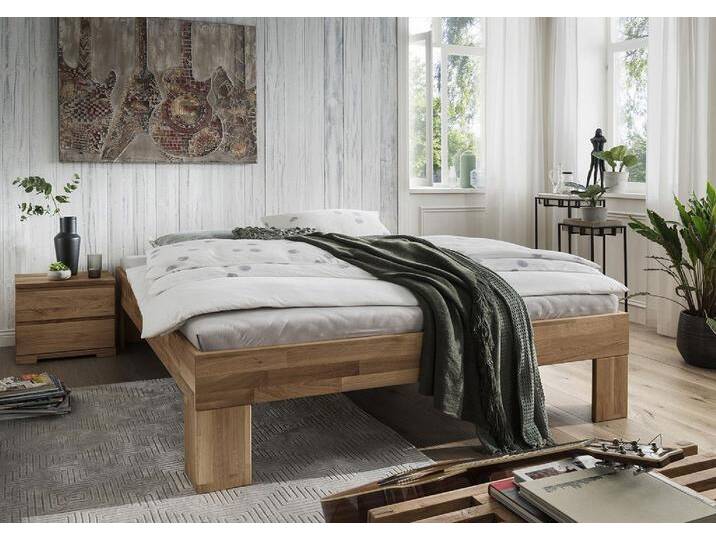 Bettliege 'Astoria I' 180x200cm Wildeiche geölt von main-möbel