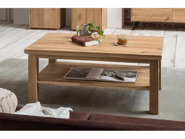 Couchtisch 110x70cm 'Varese' Wildeiche massiv von main-möbel