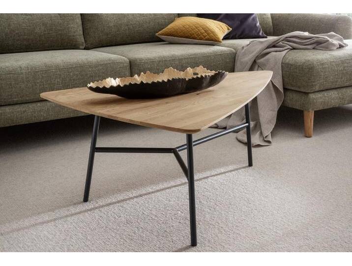 Couchtisch 110x75cm 'Lissabon' Wildeiche Stahl schwarz von main-möbel