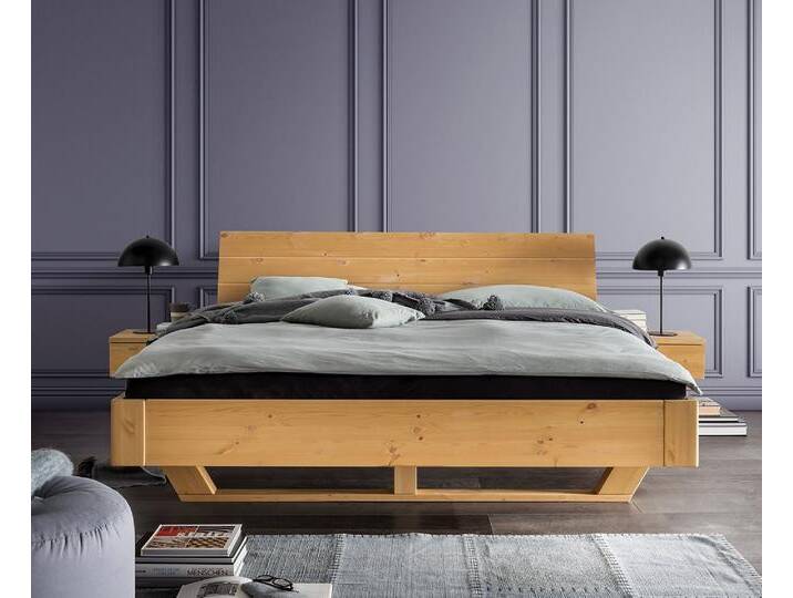 Doppelbett 'Carina' 180x200cm Kiefer gebeizt & geölt Doppelbett 'Carina' 180x200cm Kiefer gebeizt & geölt von main-möbel
