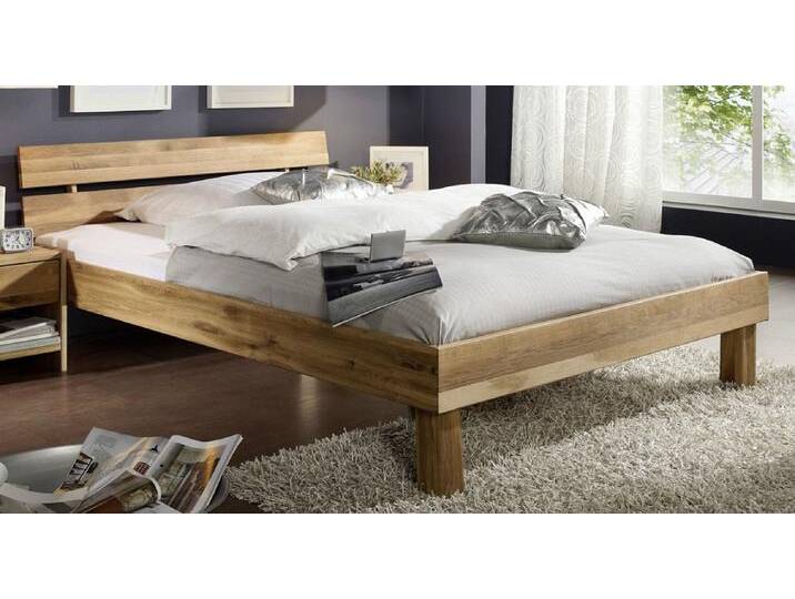 Doppelbett 'Lewis' 200x200cm Wildeiche geölt von main-möbel
