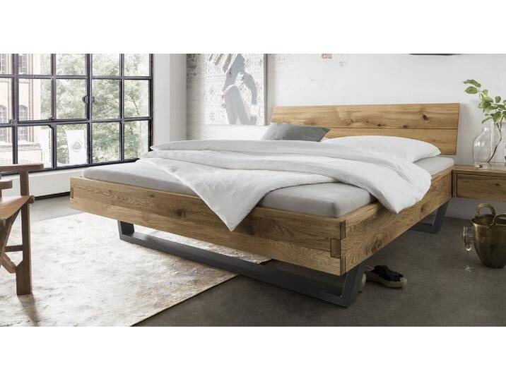Doppelbett 'Navarra II' 180x200cm Wildeiche geölt von main-möbel
