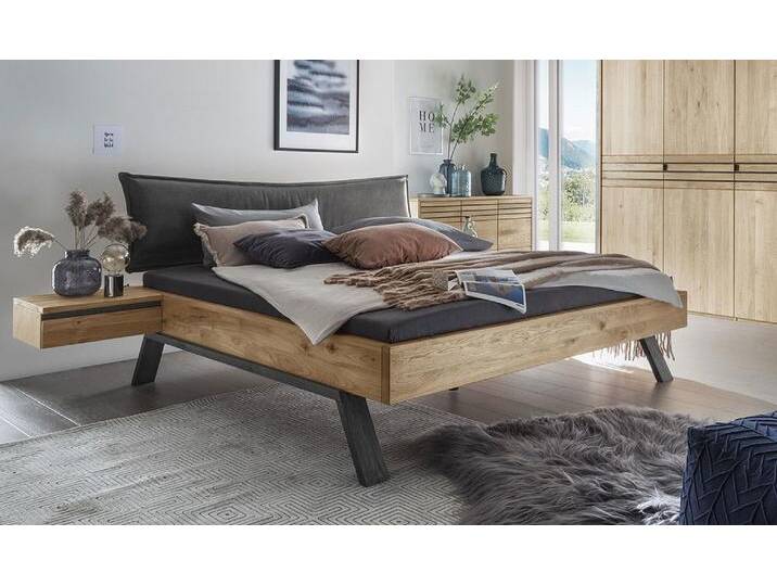 Doppelbett 'Phoenix' 180x200cm Wildeiche geölt Doppelbett 'Phoenix' 180x200cm Wildeiche geölt von main-möbel