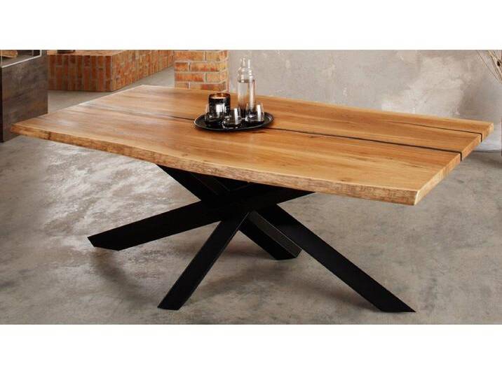 Epoxidharz Esstisch 180x100cm 'Ottawa' Flammeneiche massiv geölt Epoxidharz Esstisch 180x100cm 'Ottawa' Flammeneiche massiv geölt von main-möbel