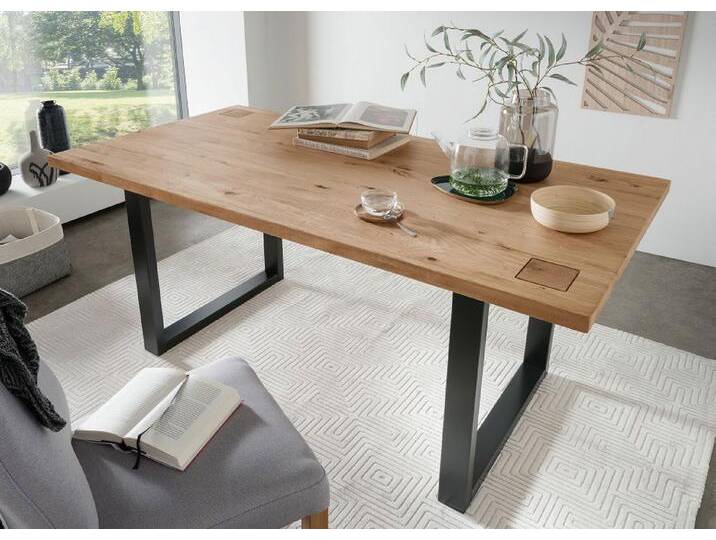 Esstisch 200x100cm 'Bergamo' Wildeiche geölt WZ-0159 von main-möbel