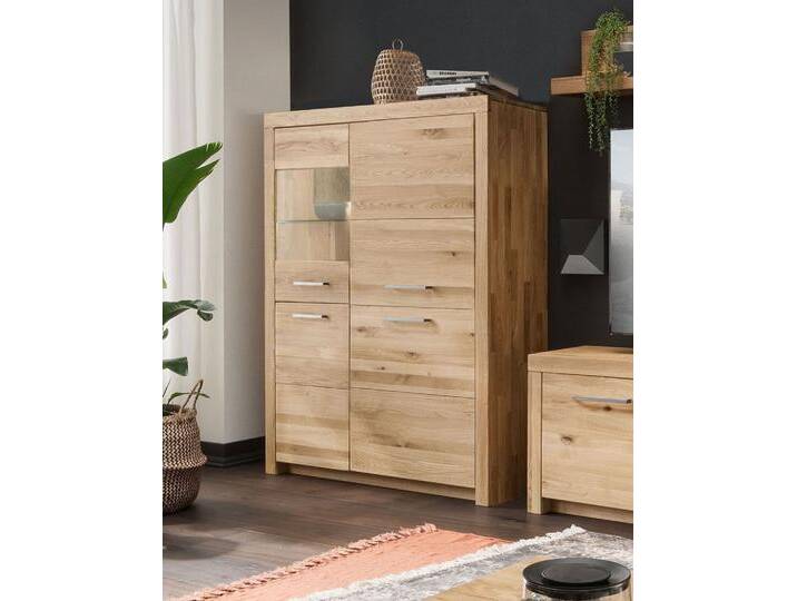 Highboard Glas links 118x141cm 'Dover' Wildeiche geölt WZ-0169 Highboard Glas links 118x141cm 'Dover' Wildeiche geölt WZ-0169 von main-möbel