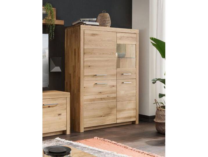 Highboard Glas rechts 118x141cm 'Dover' Wildeiche geölt WZ-0169 von main-möbel