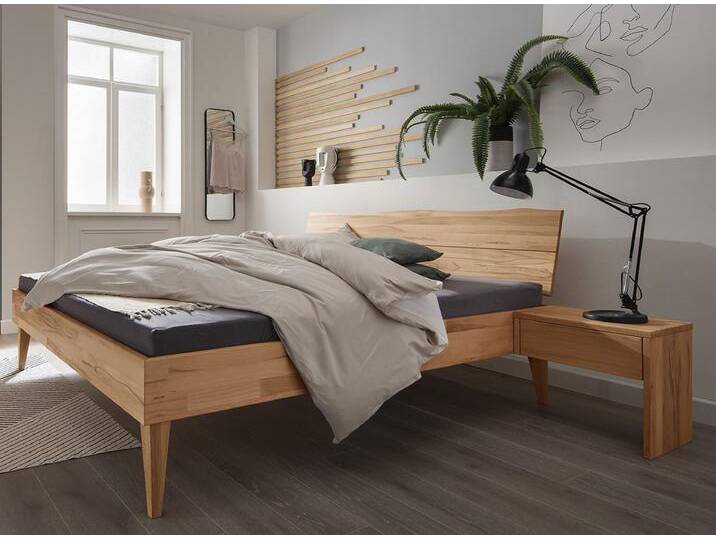 Jugendbett 'Astoria' 140x200cm Kernbuche geölt von main-möbel