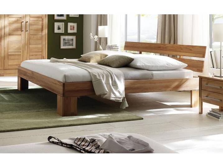 Jugendbett 'Bozen' 140x200cm Kernbuche Sitzhöhe 40cm von main-möbel