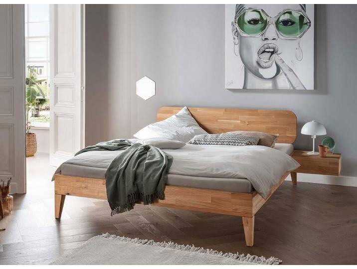 Jugendbett 'Grace III' 140x200cm Wildeiche geölt von main-möbel